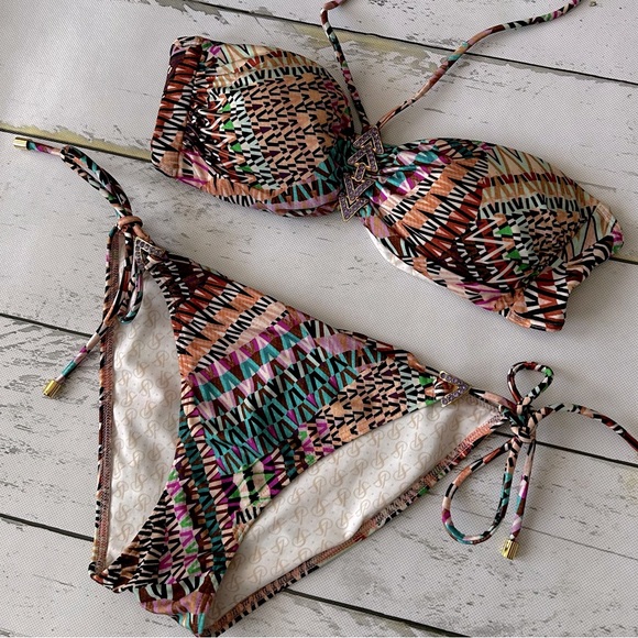 Victoria’s Secret Brooch Embellished Bandeau Bikini - Picture 2 of 15